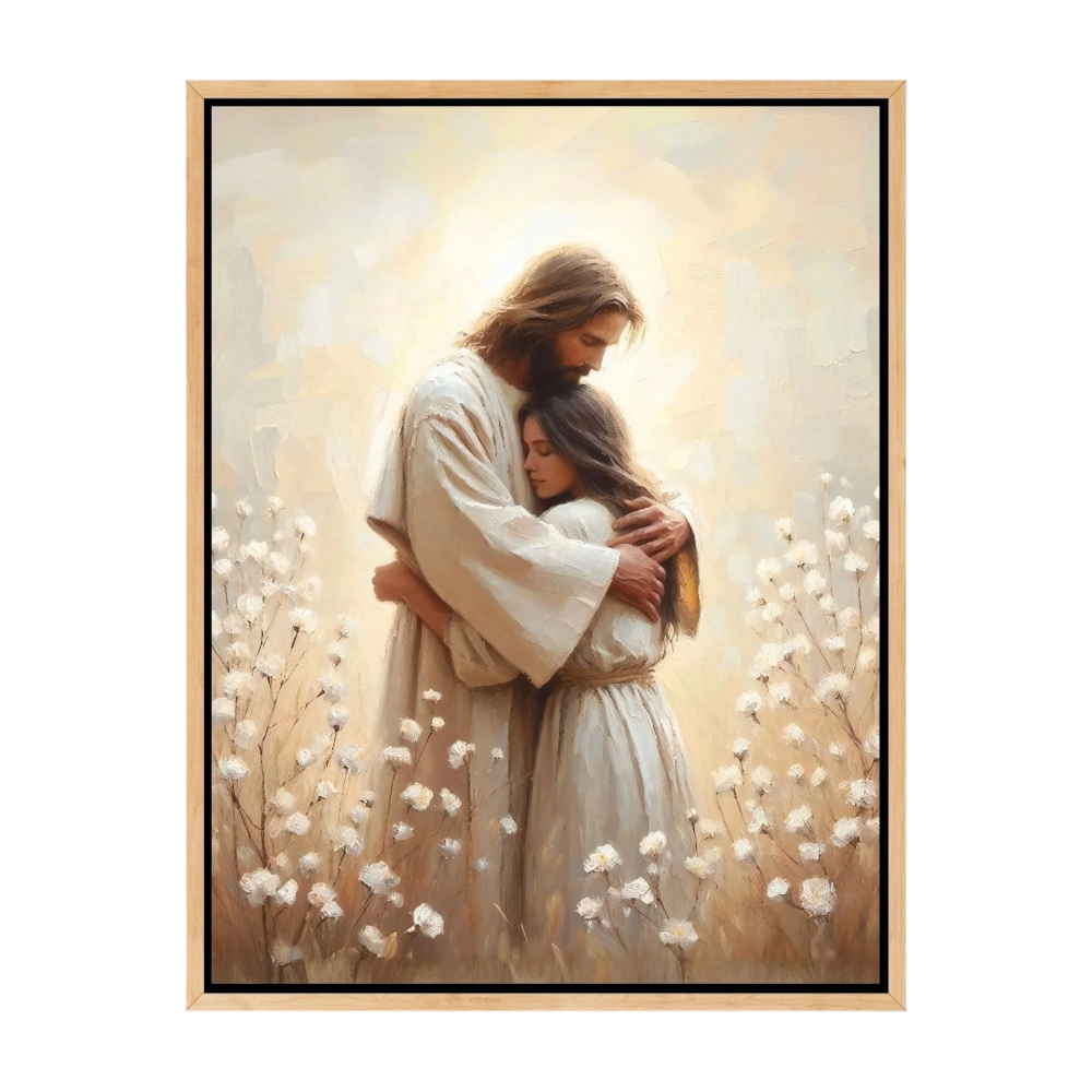 De Omhelzing van Jezus Canvas