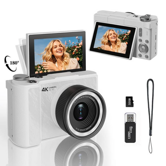 NEW Y2K 4K Vlogcamera – Full Kit